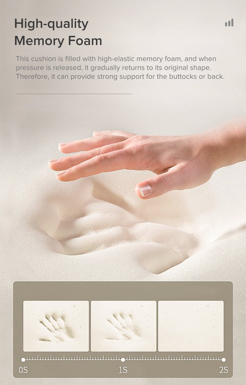 Memory Foam 3D Rounded Square-2